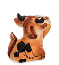 ГЛ- 006 Фигурка «Бычок Серафим» цв. (Гжельский фарфор)