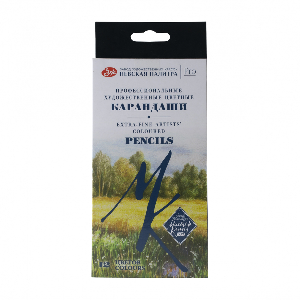 Карандаши цветные Гамма "Хобби. Портрет", 12цв., заточен., ПВХ, европодвес