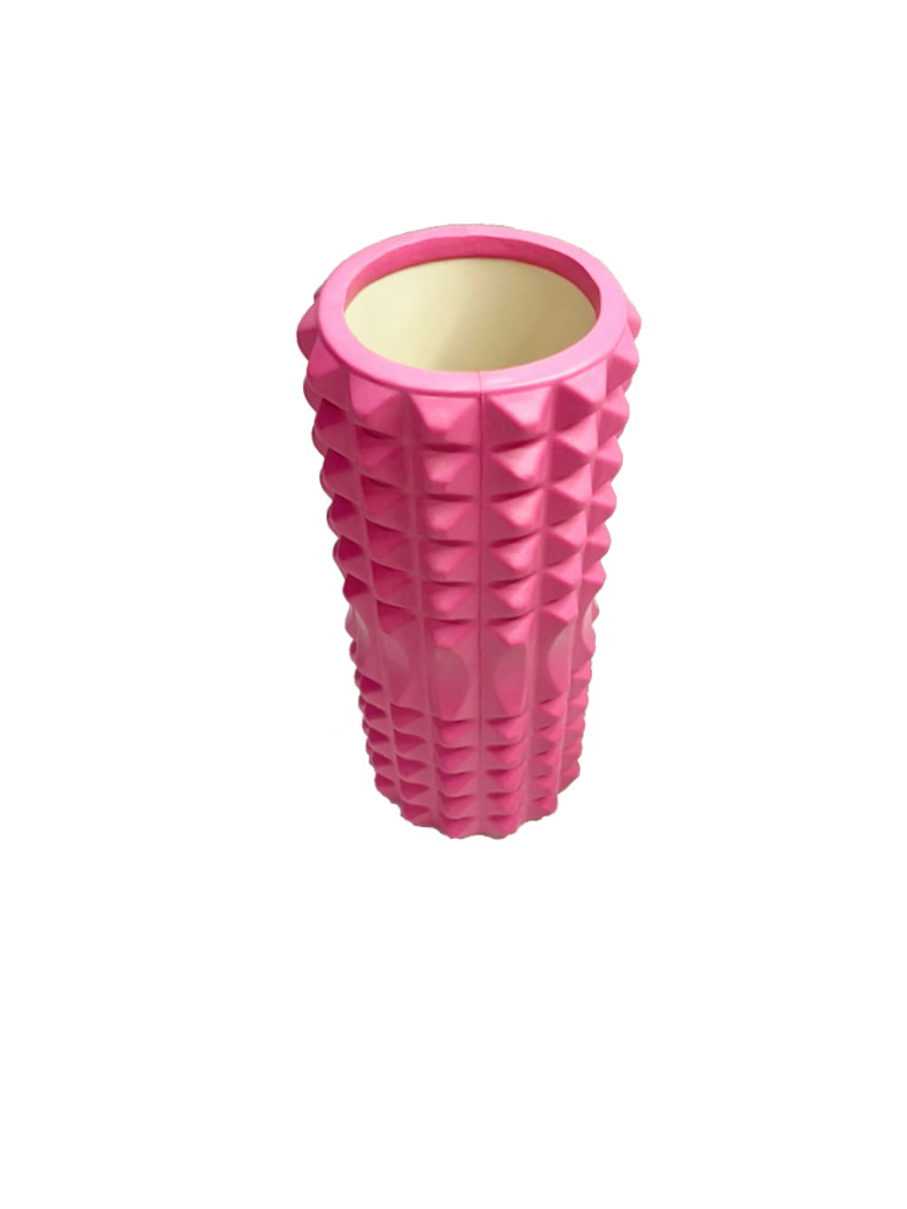 Ролик массажный для йоги MARK19 Yoga Semicircle 33x14 см розовый
