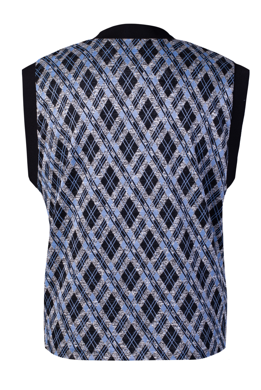 Жилет женский 4144зп, голуб.чёрн. #225Гчр064144зп