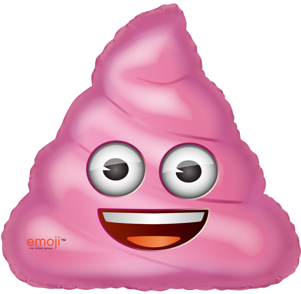 Фольгированный шар фигура Мороженое Emoji розовый 79 см