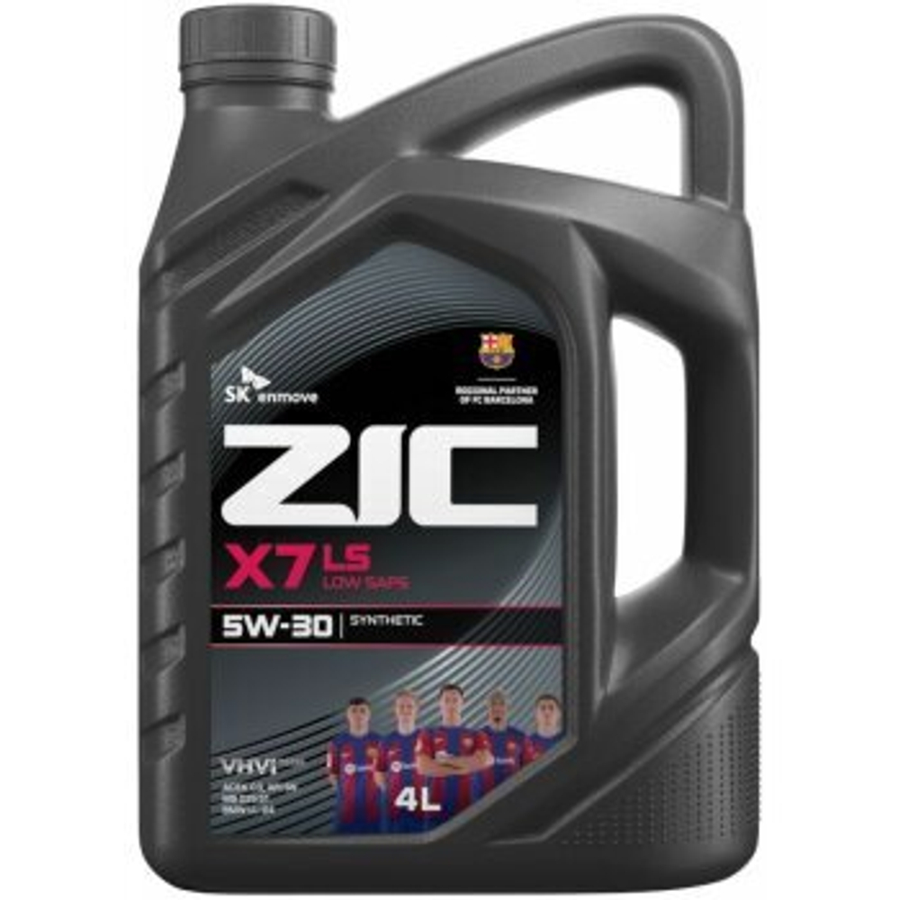Масло моторное ZIC X7 LS 5w30 SN/CF, ACEA C3, Dexos2 4л