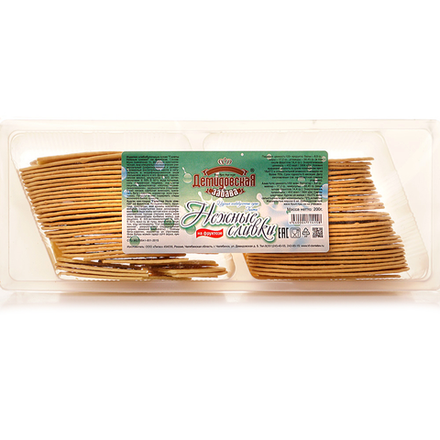 Галеты нежные сливки на фруктозе Демидовская забава 200гр