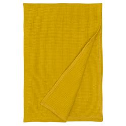 Набор из двух кухонных жаккардовых полотенец горчичного цвета из коллекции Essential