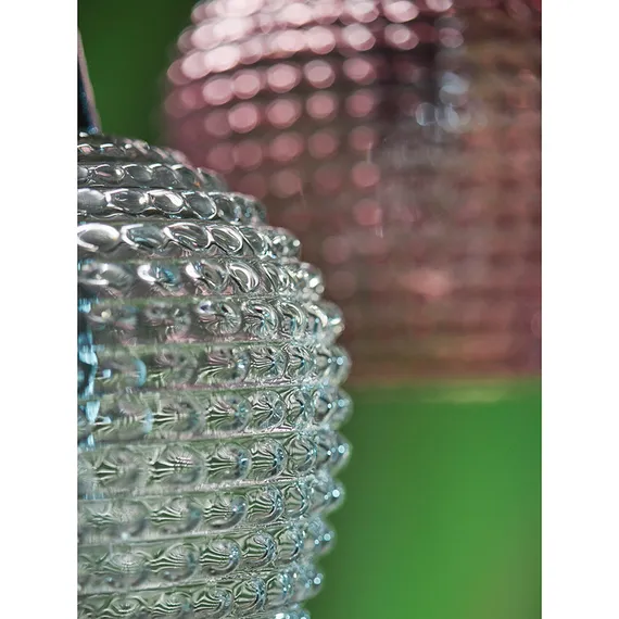 Светильник подвесной каскадный Aurora, 110х18 см, сливовый/зеленый/серый