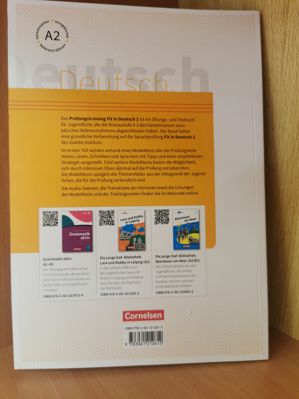 Prufungstraining Goethe-Zertifikat A2: Fit in Deutsch 1 Uebb.+Audio