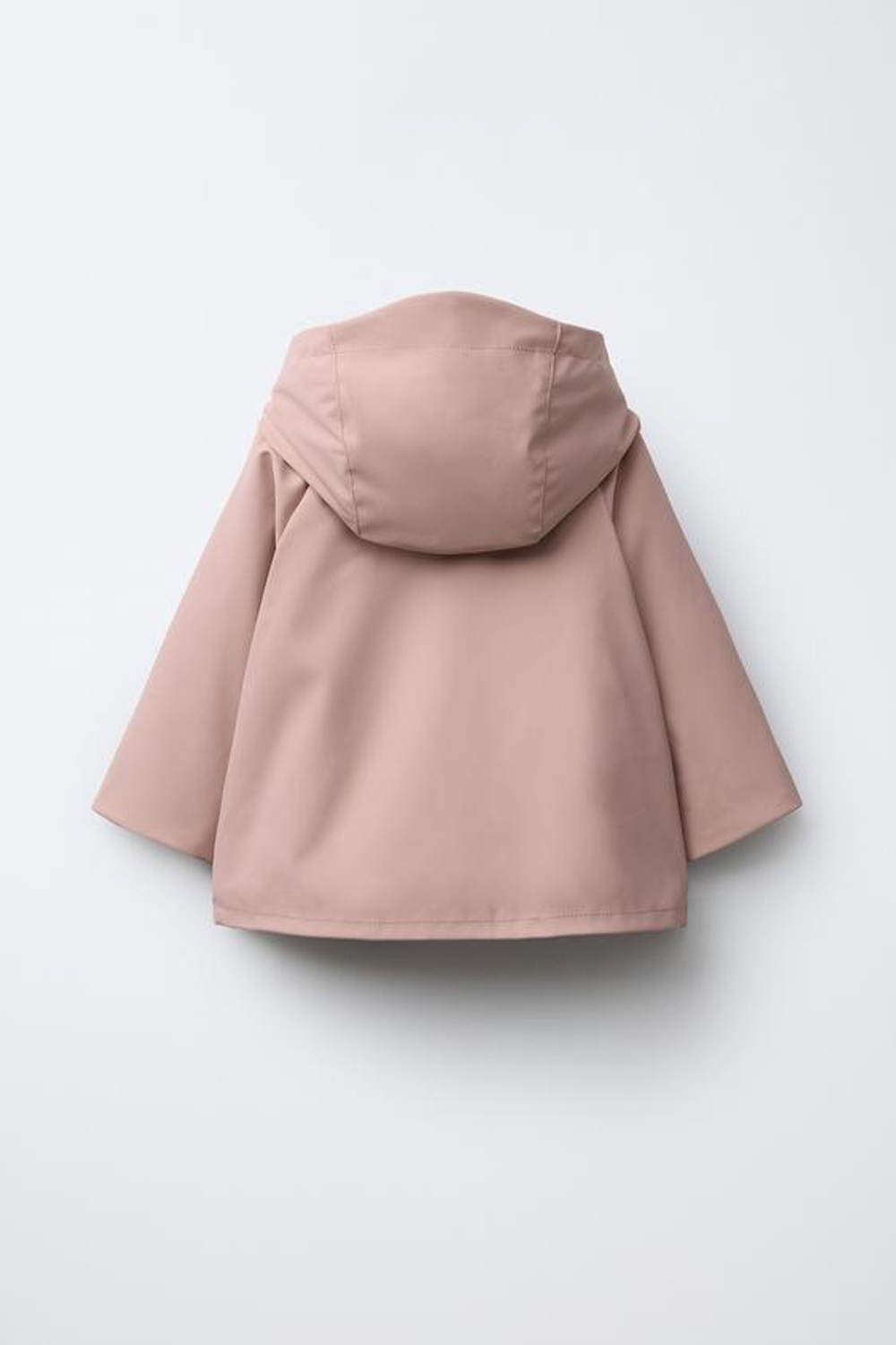 ZARA ПРОРЕЗИНЕННАЯ КУРТКА WATER REPELLENT, РОЗОВЫЙ