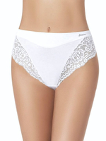 Трусики-слип с высокой линией талии Lace Cotton Band (Размер: XL) (Цвет: черный)