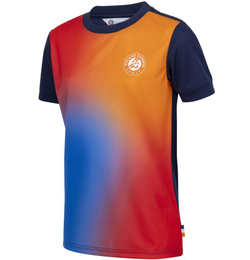 Детская теннисная футболка Roland Garros 2026 Performance - clay/navy