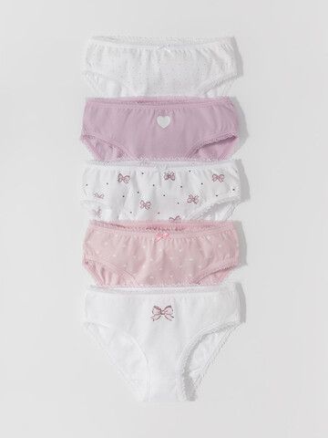 набор трусы/ уп  для девочки  МП 1931-5уп/сиреневый,белый,св.розовый