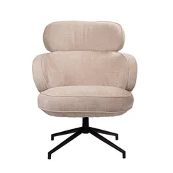 Кресло KING кремовый, шенилл