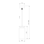 Подвесной светодиодный светильник DLS021 9+4W 4200К белый матовый/серебро