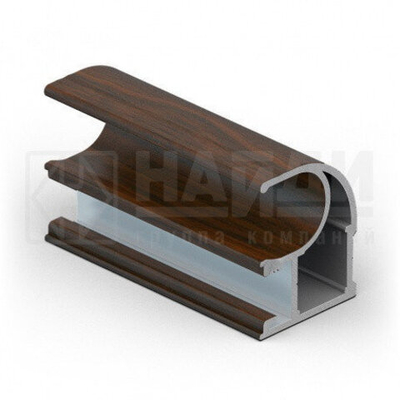 Вертикальный профиль С (5,40 м) Венге ПВХ