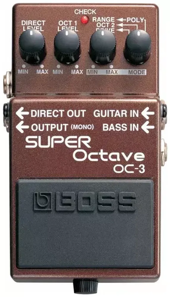 Boss OC-3 SUPER Octave. Педаль эффектов, высококачественный октавный эффект для гитары.