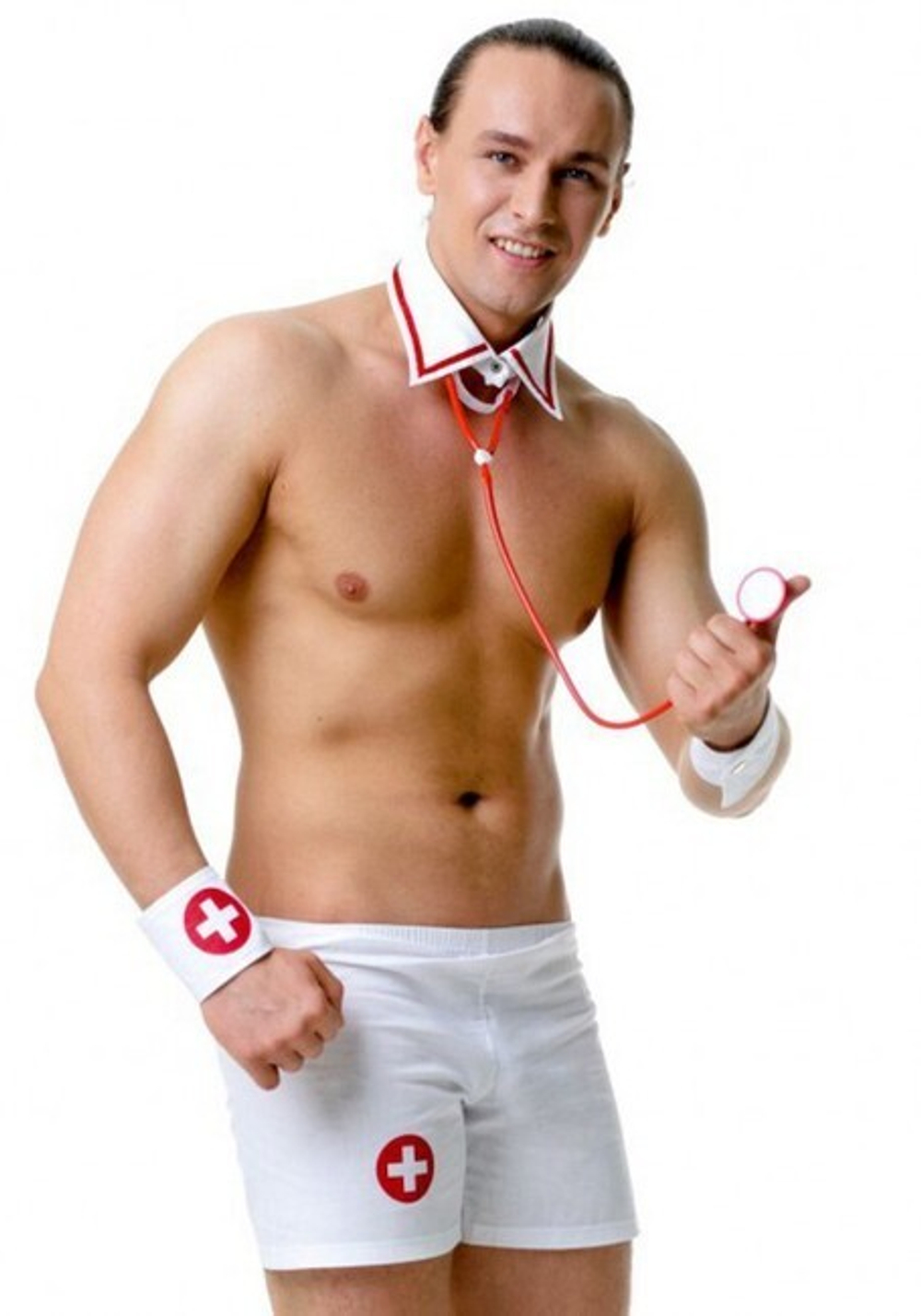 Мужской костюм Медбрата L (48-50) (Цвет: белый)