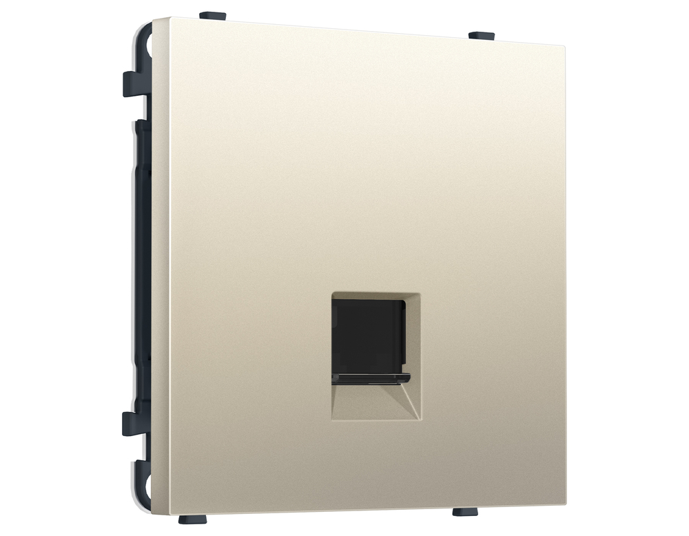 MS552005 Комплект механизма компьютерной розетки SIGMA Шёлк RJ-45 экранированной с/ш QUANT PRO (SP5520, PR185)