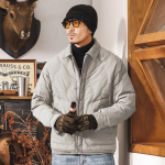 Пуховик с алмазным тиснением Американский ретро 90% утиный пух легкий мужской зимний теплый пуховик для мужчин