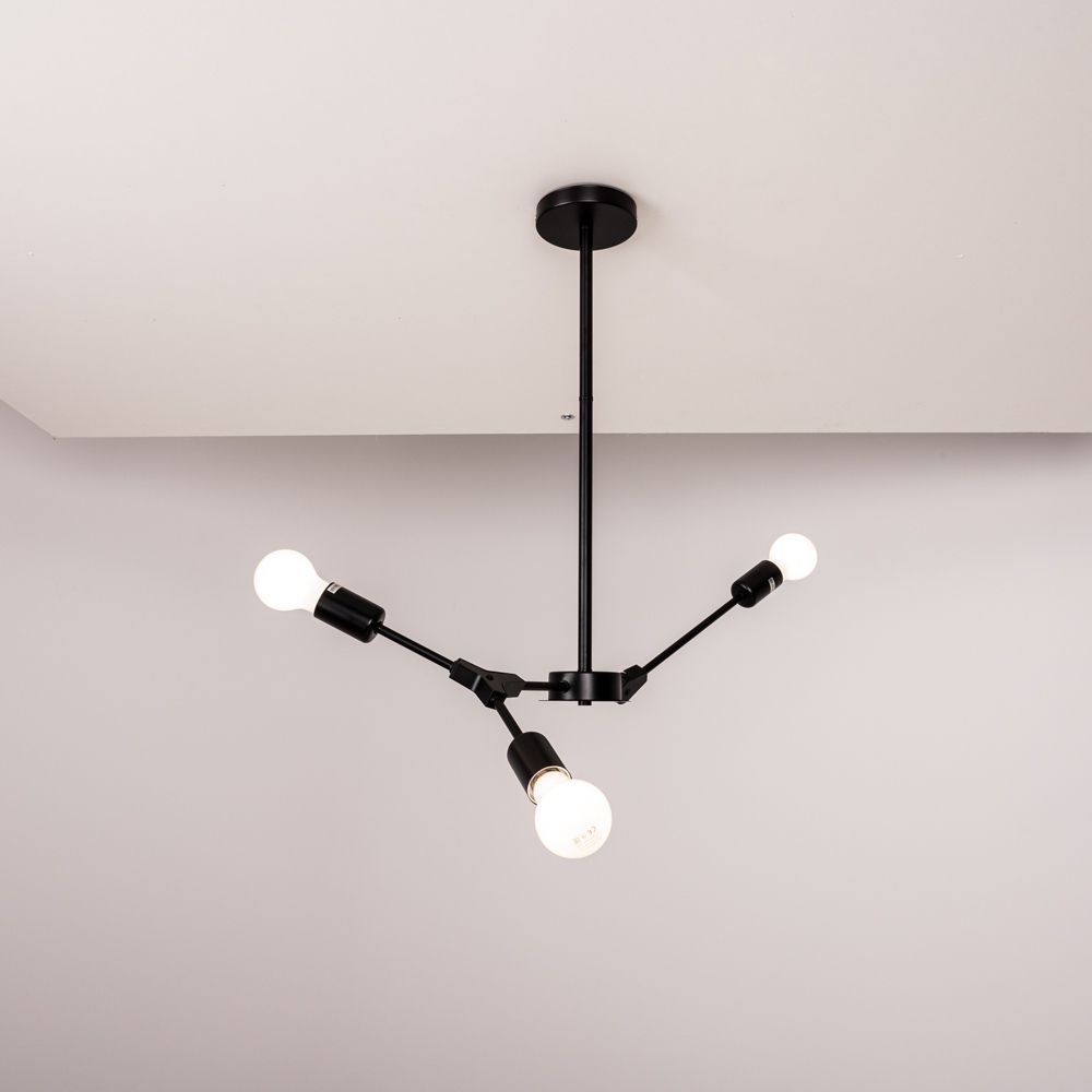 Люстра На Штанге Late D55 Black By Imperiumloft