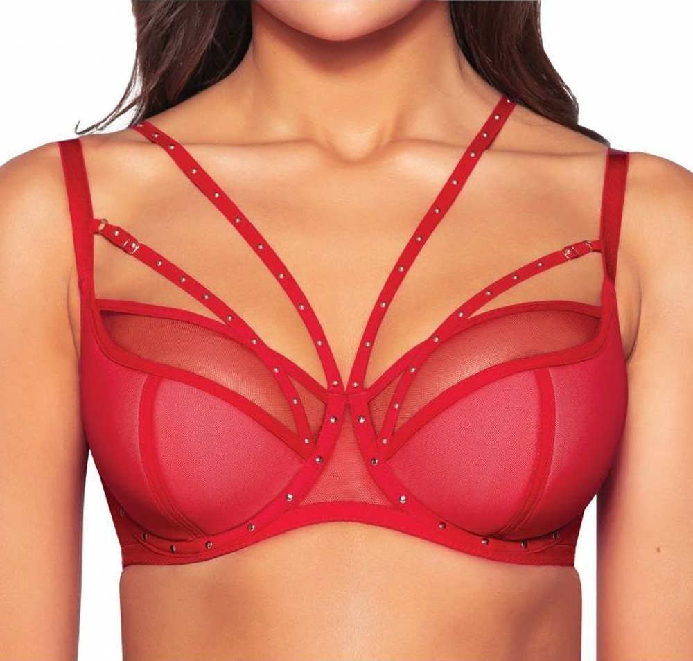 Красный бюстгальтер Pois Pois с чашками на косточках (Размер: 80G) (Цвет: красный)