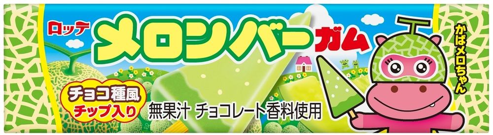 Резинка жевательная Melon bar со вкусом дыни Lotte, 26.1г