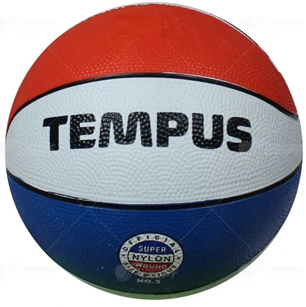 Мяч баскетбольный Tempus №3 трехцветный