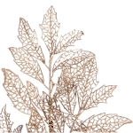 Ветка декоративная «Зимние листья» 70 см, Шампань