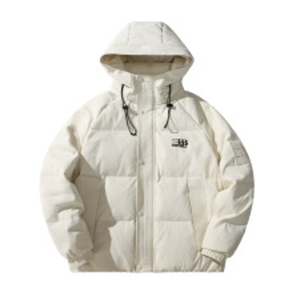 Пуховик для мужчин бренд премиум-класса GURBAKS с капюшоном ,комбинированная ткань. Купить оптом и в розницу.