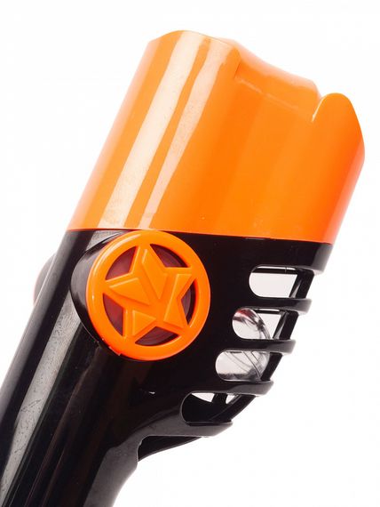 Маска полнолицевая Sargan Галактика премиум черная/оранжевая/оранжевая