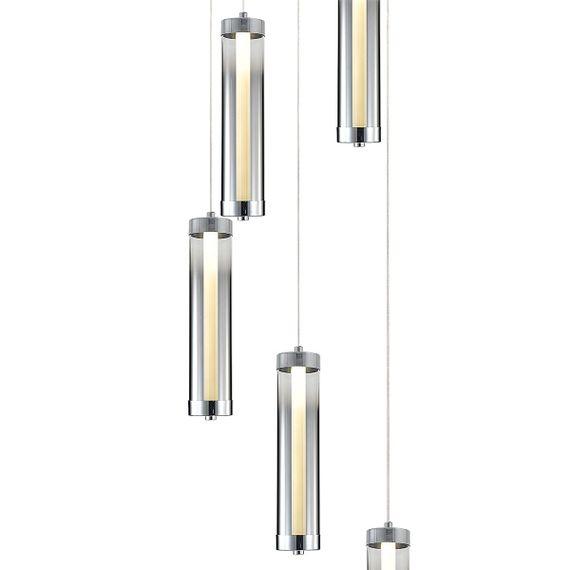 Подвесная светодиодная люстра Indigo Rilucente 11061/5P Chrome V000147L