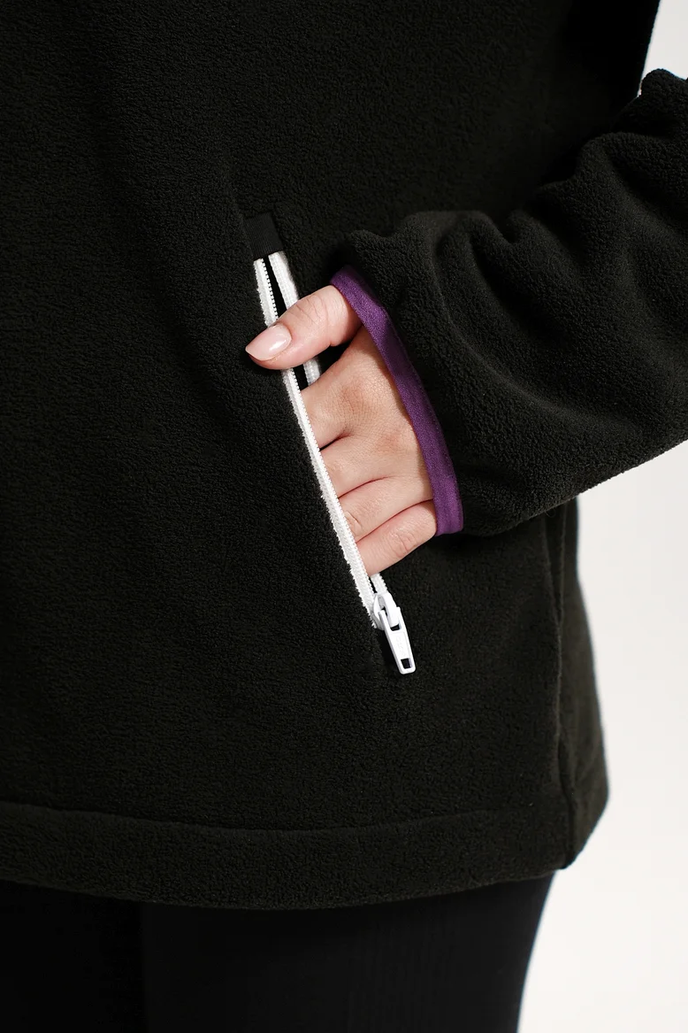 Анорак женский, цвет "Чёрная скала"