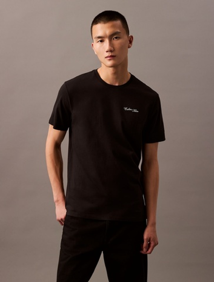 Футболка Calvin Klein Script Logo Classic Black Beauty