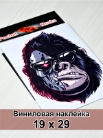 Наклейка - Терминатор обезьяна