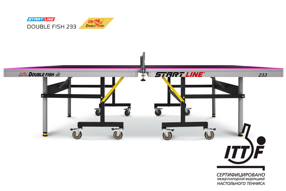 Стол теннисный Double Fish 233 черный