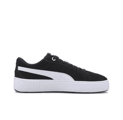 Женские кроссовки PUMA Smash Platform V2 Suede 'Black White' (WMNS) 373037-04