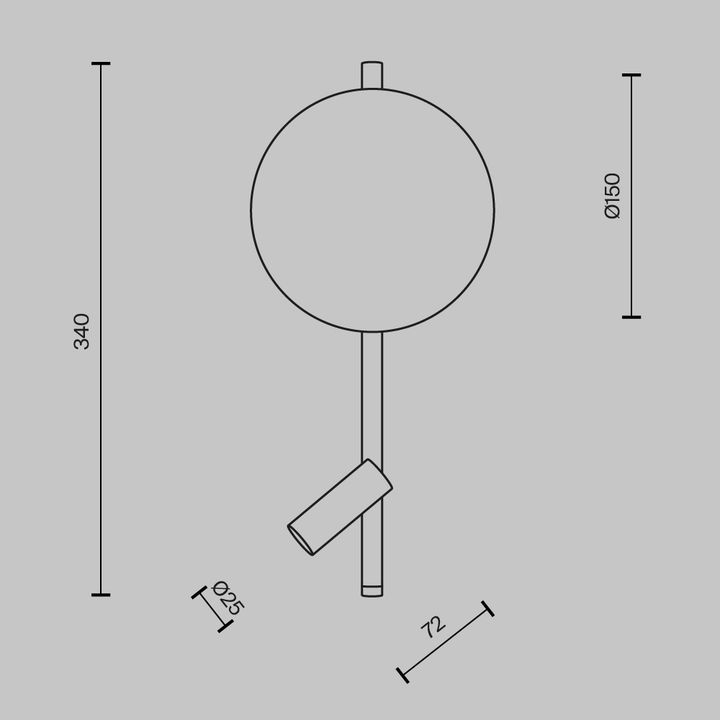 Бра Maytoni MOD450WL-L9BG3K