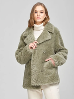 Куртка из меха шуба тедди чебурашка, SilverFox (арт. S1136rm012bz)
