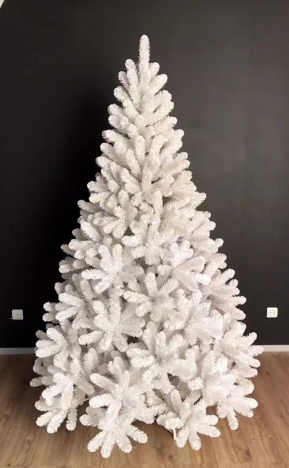 Искусственная белая елка «Жемчужная» (пвх) от 1,2 м до 3,5 м