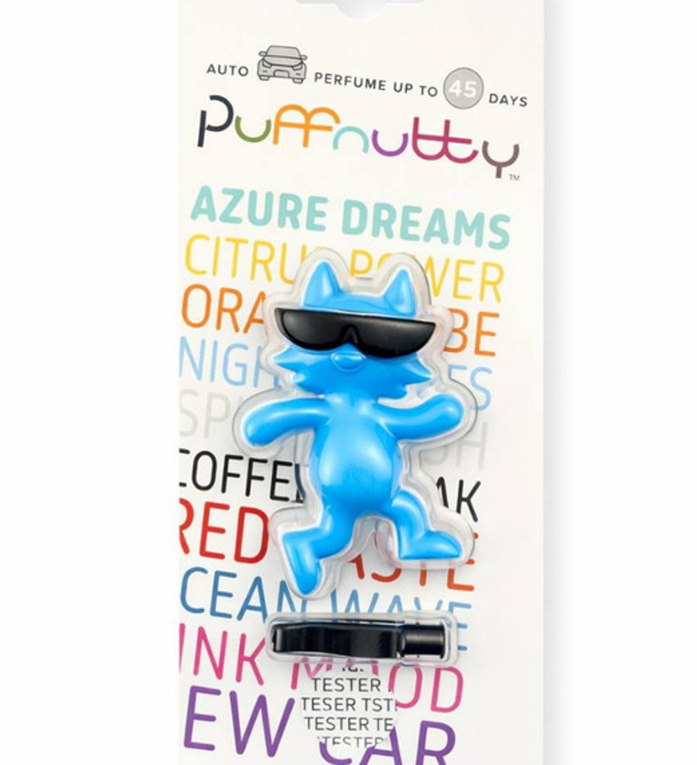 Ароматизатор для автомобиля PUFFNUTTY AZURE DREAMS/ ЛАЗУРНАЯ МЕЧТА (голубой)