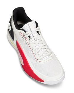 Мужские кроссовки теннисные Wilson Rush Tour 5 - white/black/infrared