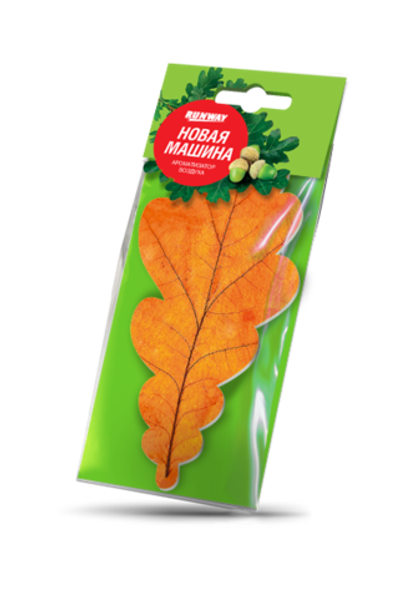RW6051 Ароматизатор воздуха Листик "Новая машина"
