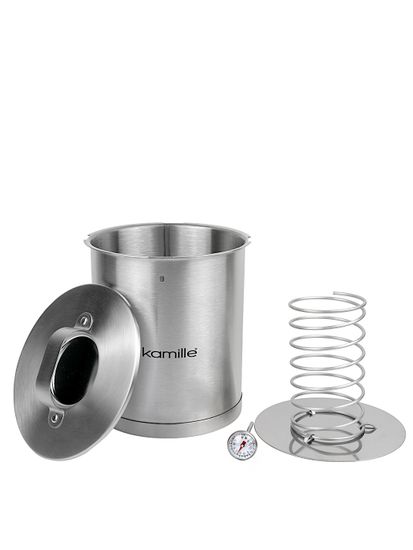 Ветчинница 2,5 л. из нержавеющей стали Kamille KM-6513 с термометром
