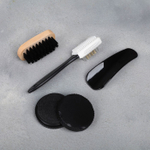 Подарочный набор дорожный для обуви «100% мужик»: щётка 2 шт., губка, лопатка