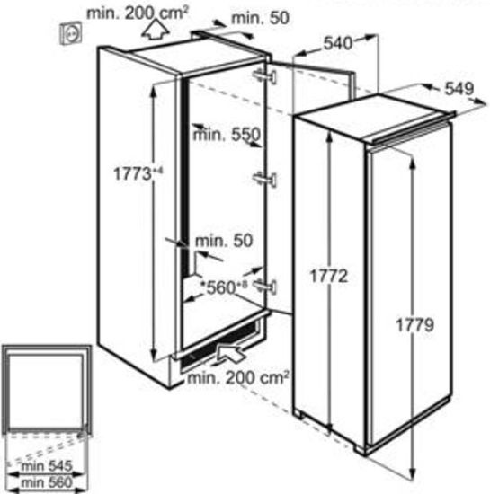 Встраиваемый холодильник Electrolux RRS3DF18S