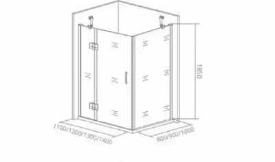 Душевой уголок Bas Saturn WTW 110*90*185 R