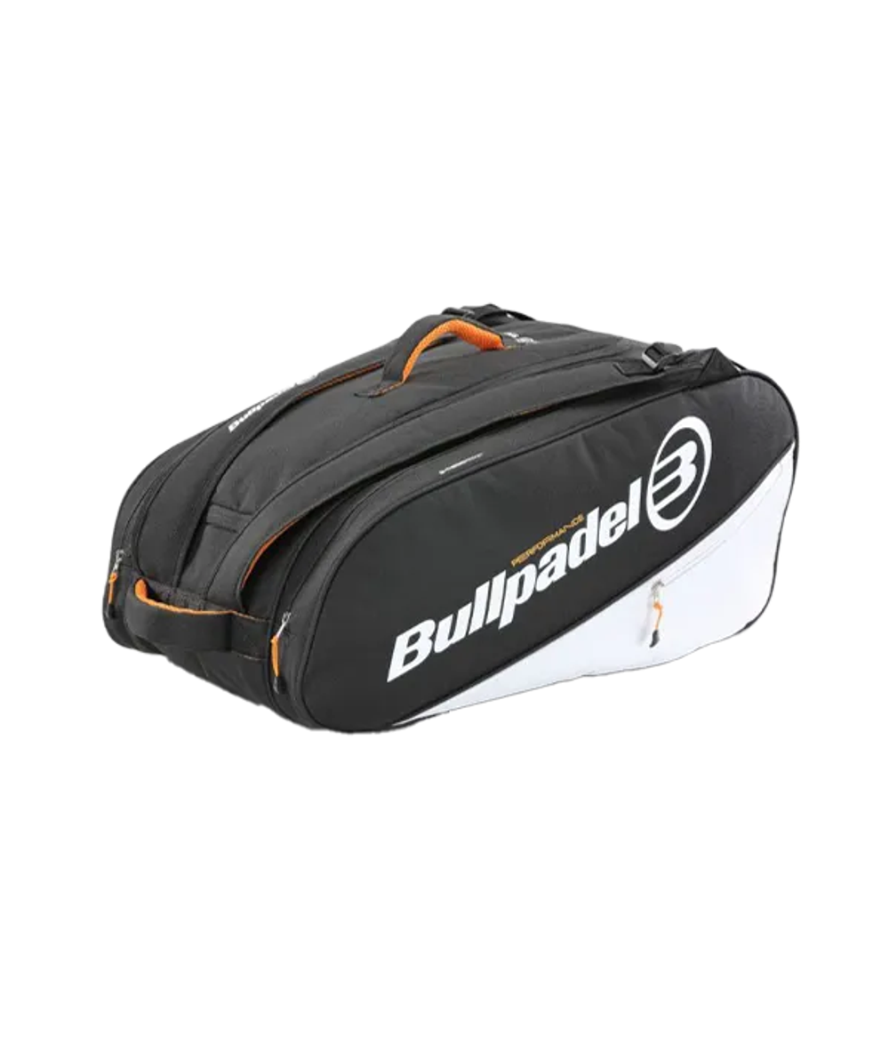 Сумка для падел Bullpadel Performance Black-White 2025, стиль и функциональность