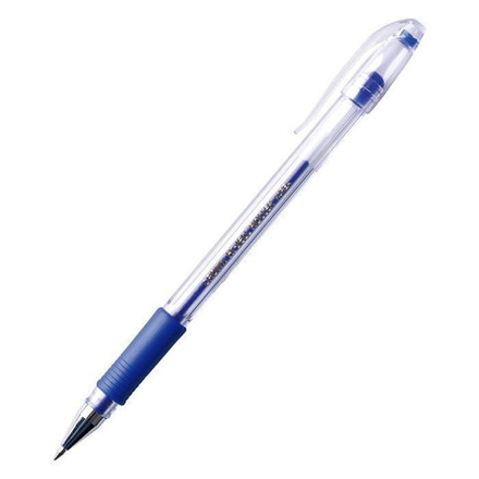Ручка гел. CROWN 0,5 мм синий резин.грип