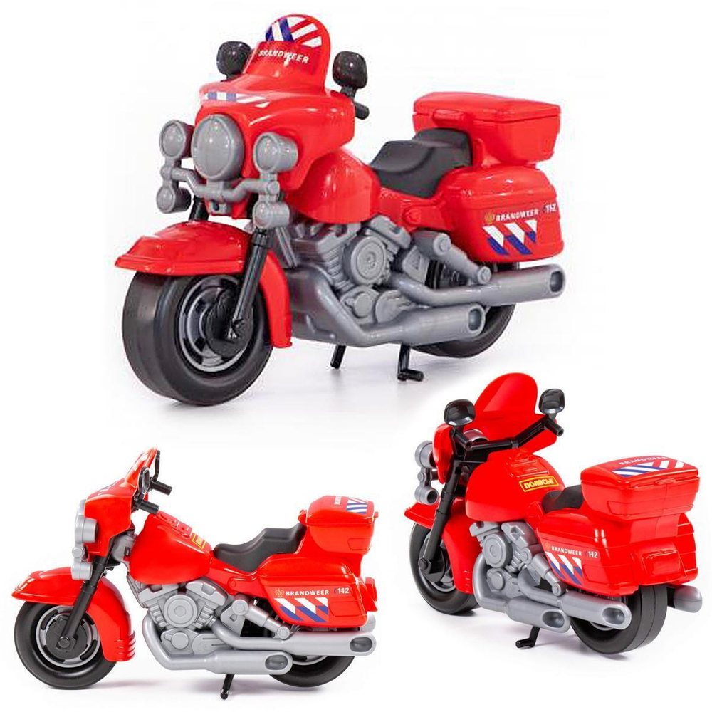 Мотоцикл пожарный (NL), пакет (Полесье)