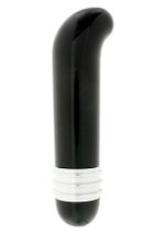 Чёрный вибратор ELEGANT INTIMATES G-SPOT для массажа точки G - 11 см.