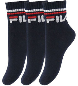 Теннисные носки Fila Junior Quarter Plain Tennis Socks 3P - небесный