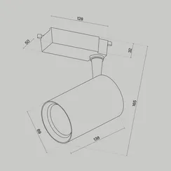 Трековый светильник Вуоро / Vuoro Unity 3000K 15Вт 36° Technical tr003-1-15w3k-m-b